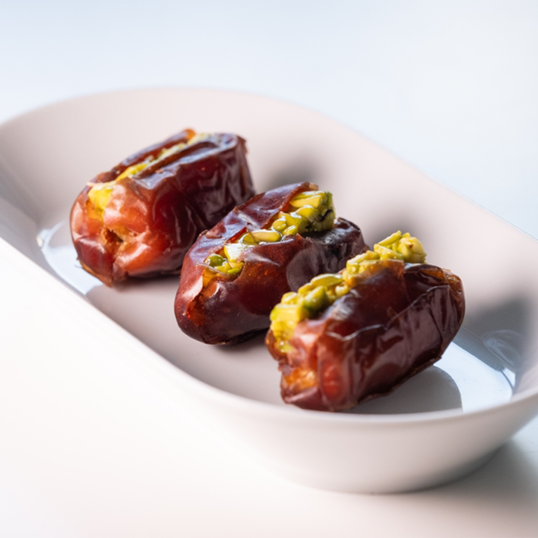 Mabroom Dates Stuffed with Pistachio